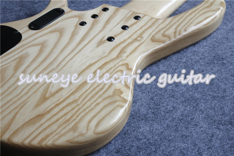 

Hot Sale Natural Wood deOlivera 6 String Electric Bass Guitar Black Hardware Bass Guitar 6 Strings Left Handed Custom Available