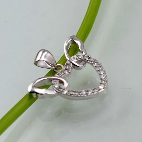 

2021 new high quality three heart-shaped zircon pendant S925 silver necklace suitable for couple gifts
