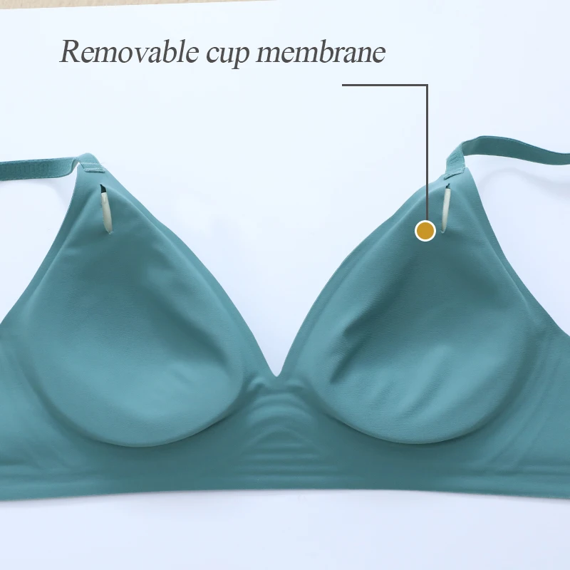

Push Up Bra Seamless Underwear Women Top Sexy Bras without Frame Thin Unwired Bralette Brassiere Soft Comfort Lingerie Deep V