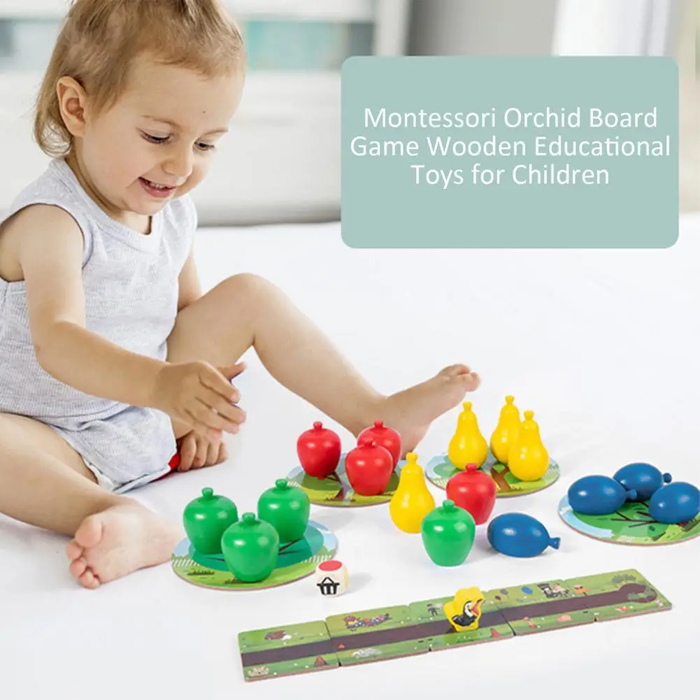 Детские Настольные игры деревянный шахматный фрукт ворона игра логического