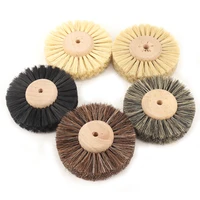 abrasive sisal filament or horse hair brush polishing grinding buffing wheel woodworking for wood furniture rotary drill tools