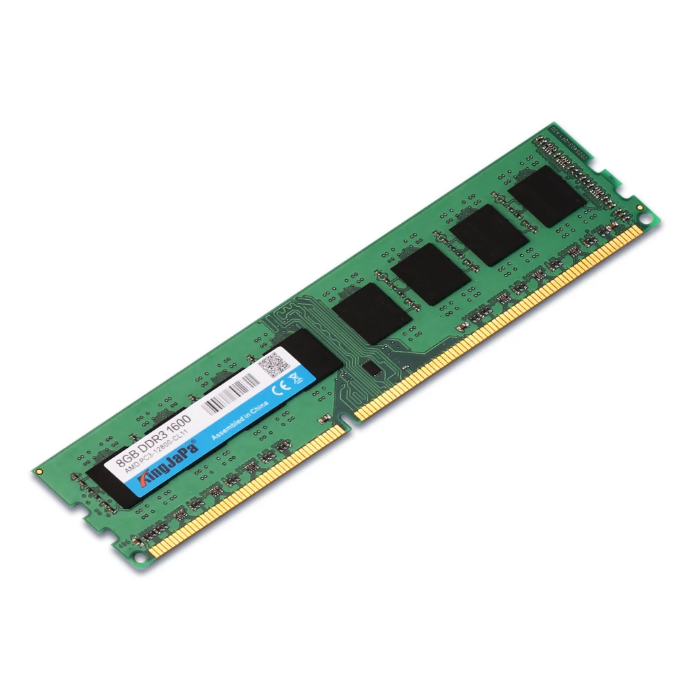 KingJaPa оперативная память PC3-12800 DDR3 1600 МГц 8 ГБ 4 ГБ 2 ГБ для рабочего стола Memoria PC3-10600 DDR3 1333 МГц Совместимость с 1066 МГц