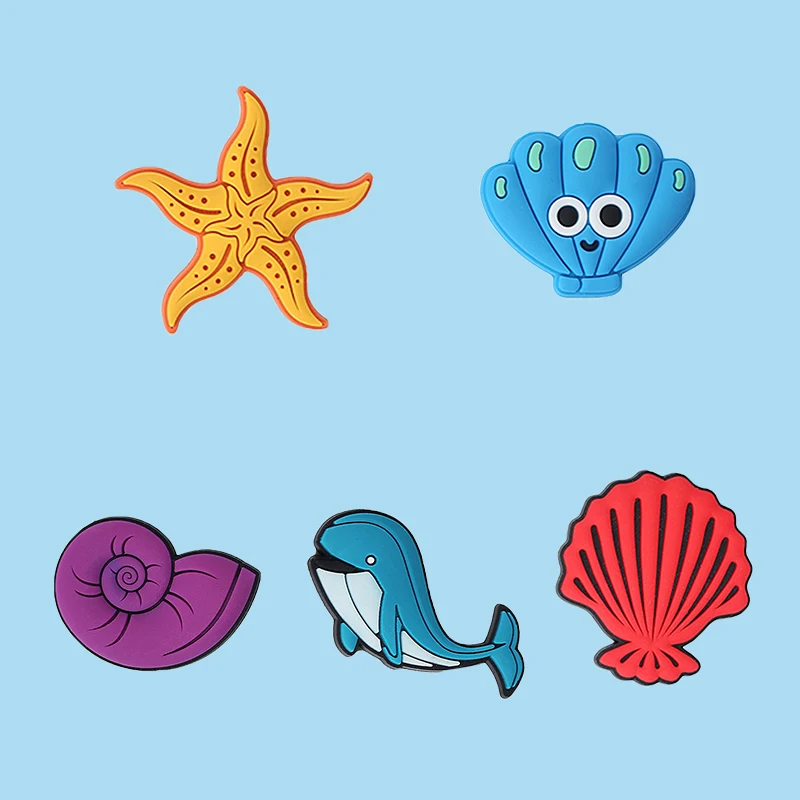 

Новинка 2021, 5 шт., дизайнерские подвески Croc для детей, морской мир, корзина Jibz, украшения для обуви, аксессуары для обуви, джинсы, Симпатичные