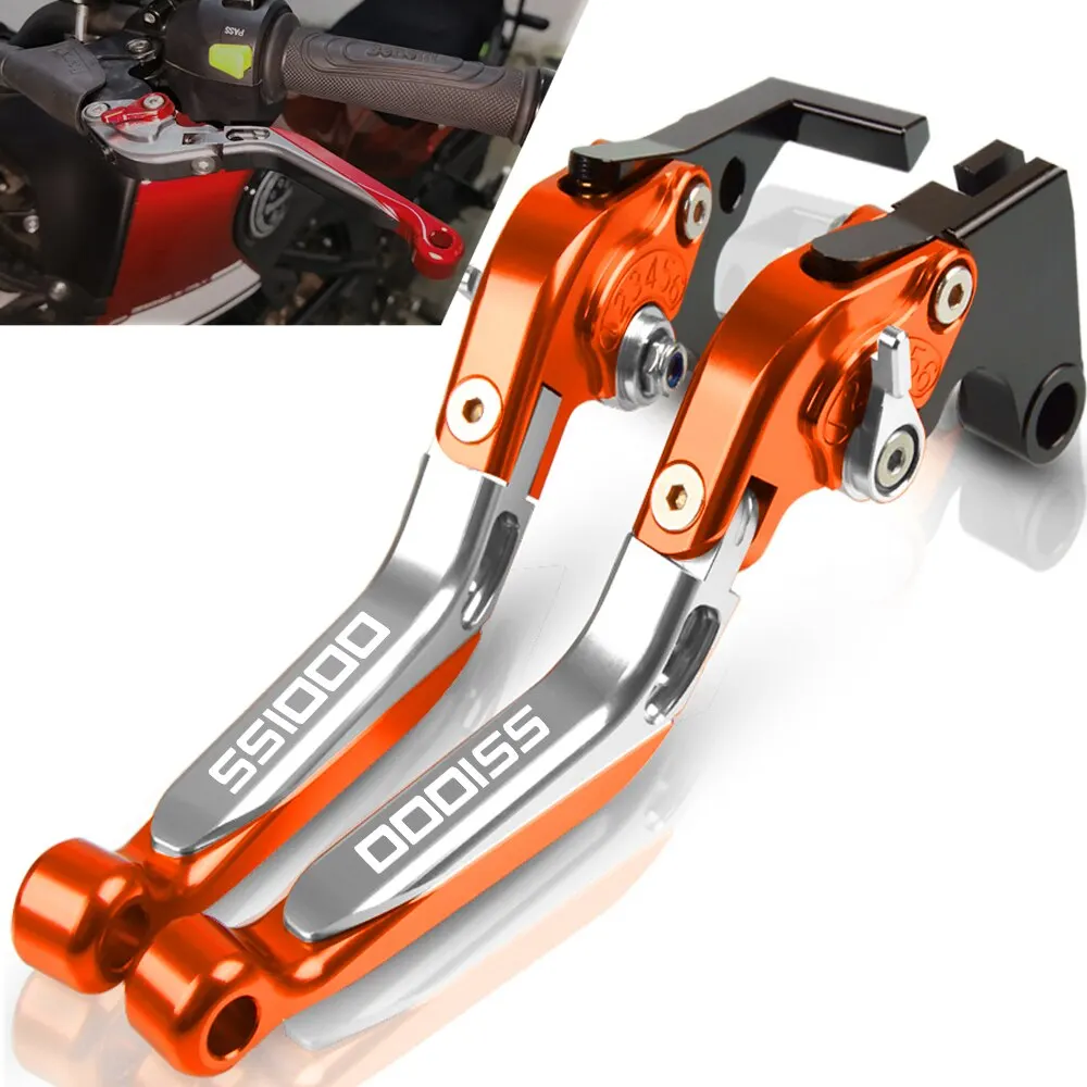 

Motorcycle Accessories handbrake Folding Extendable Handlebar Adjustable Clutch Brake Levers For DUCATI SS1000 1000SS 2003 2004