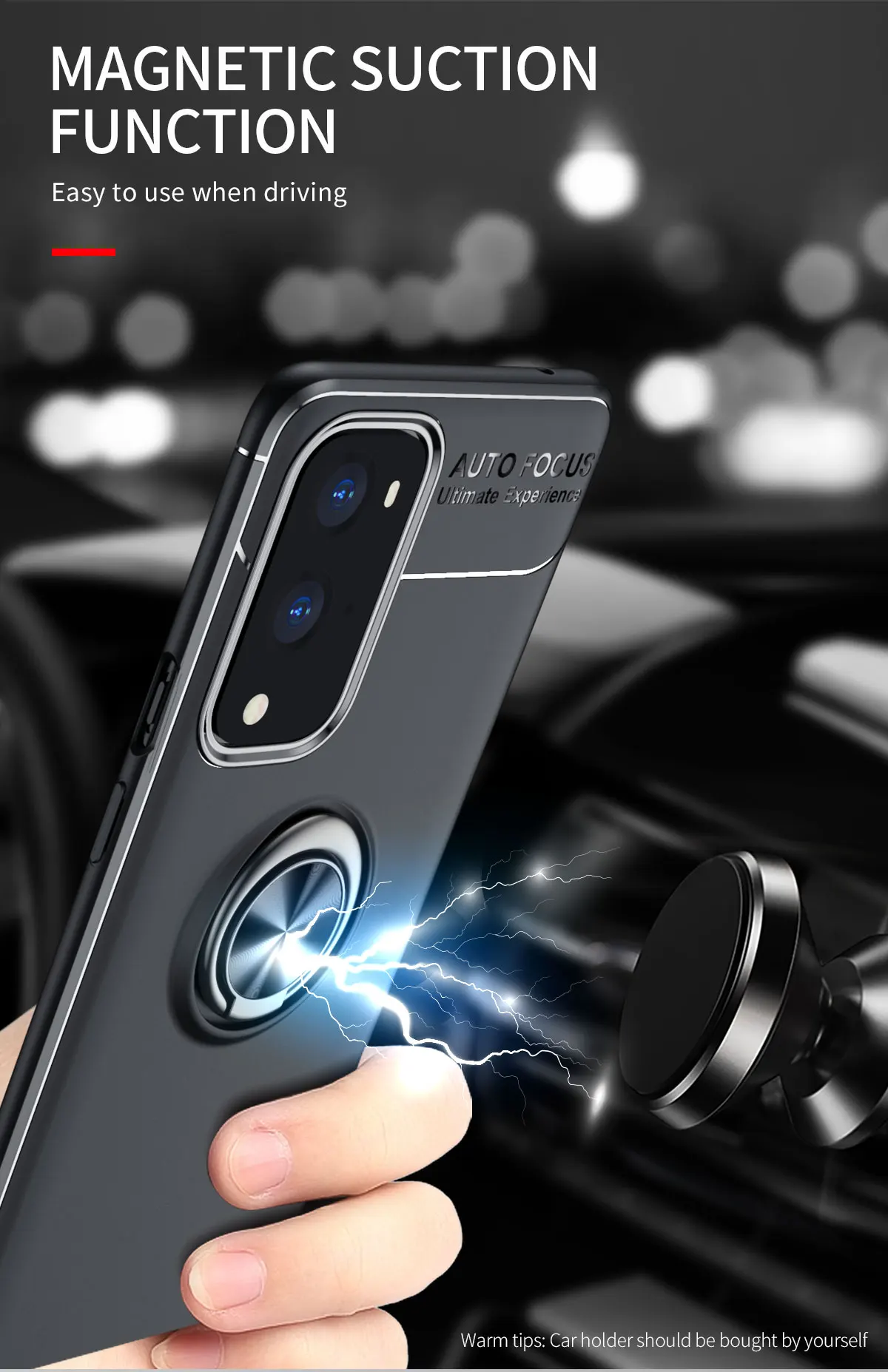 Чехол с кольцом-держателем на палец мягкий чехол из ТПУ для Oneplus 9R 9 Pro 8 8T 7T 7 6 6T Nord