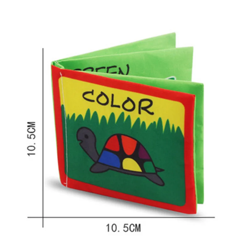 

Baby Cloth Book Baby Toddler Early Learning Fabric Book Ring Paper Book Early Educational Toy H-best