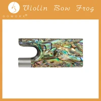 bowork violin bow frog abalone inlay bow parts for professional bow maker