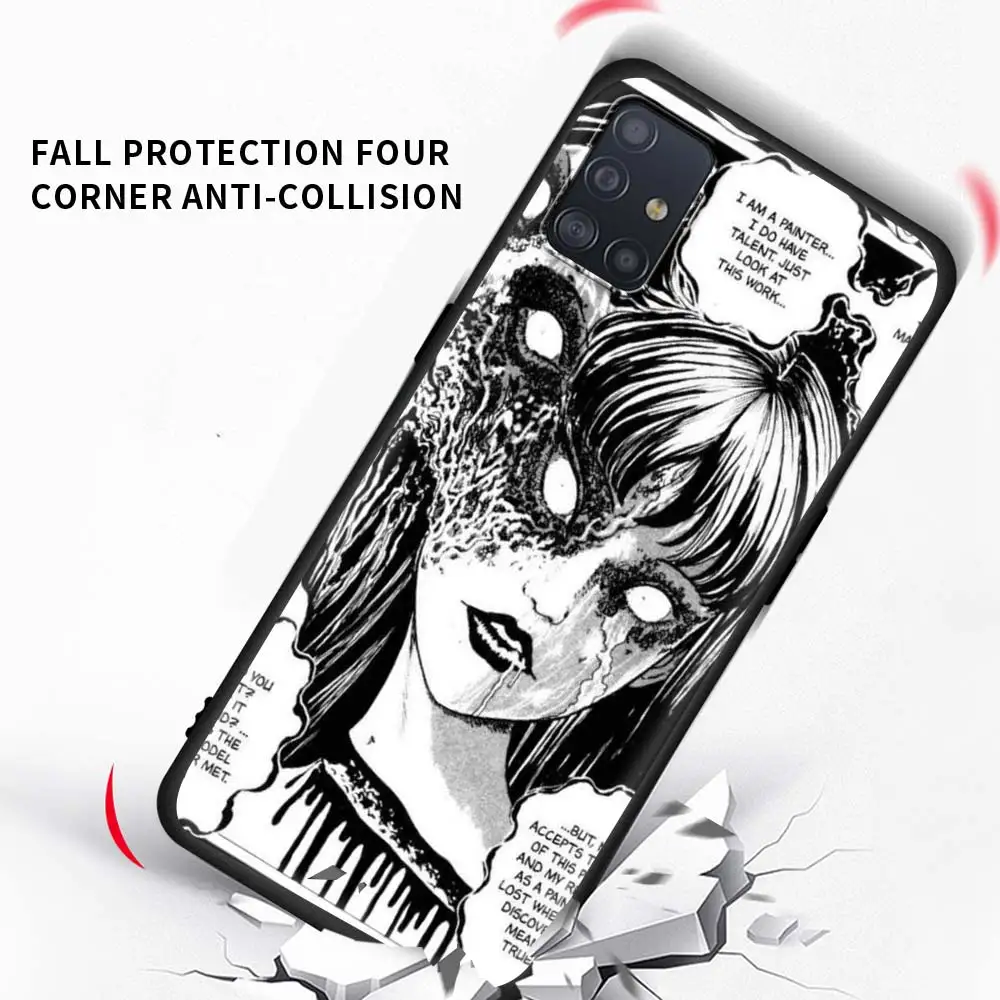 

Junji Ito Phone Case for Samsung Galaxy A51 A71 A01 A11 A21 A21s A31 A41 A42 5G A50 A10 A20e Back Cover Soft Coque Capa Shell