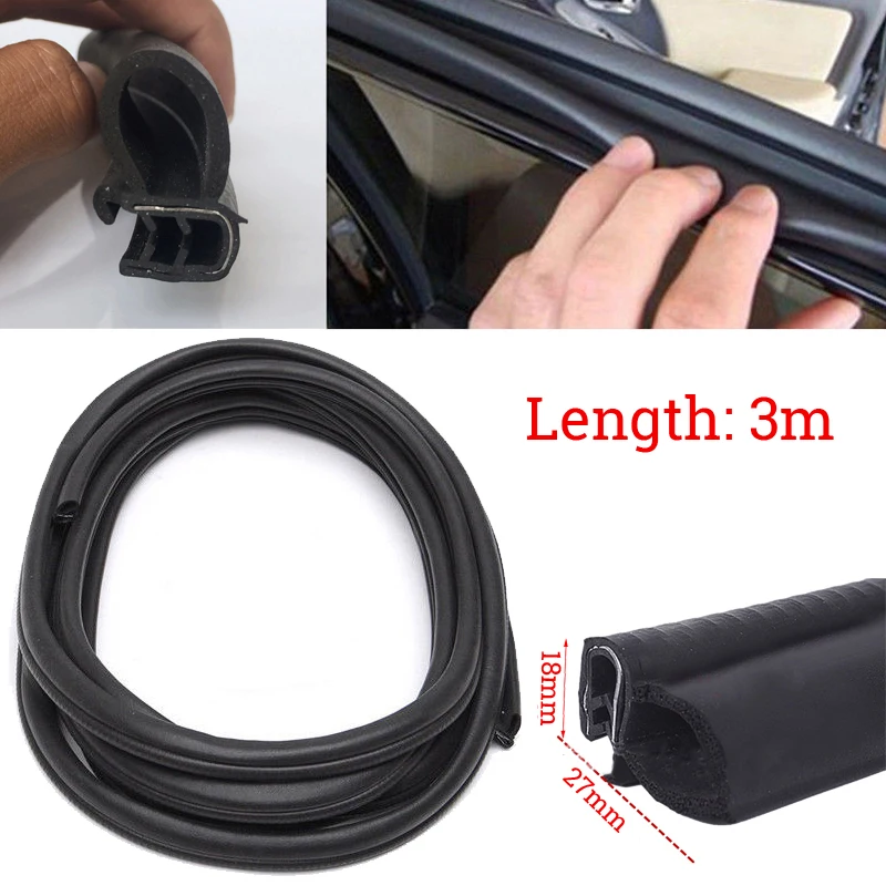 Новый горячий 300 см резиновый на дверь машины уплотнительная прокладка лента