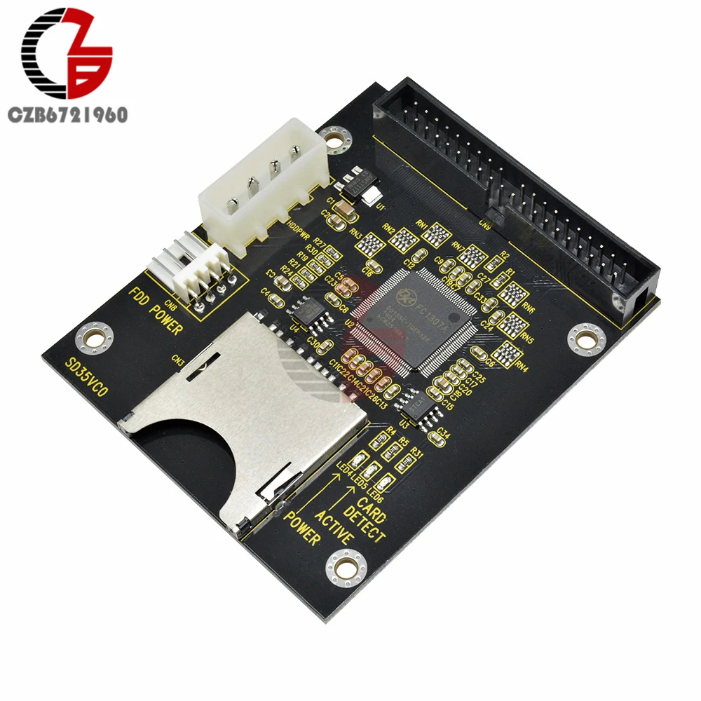 

Standard Socket Card to IDE 3.5 Adapter Card 4Pin Power Converter Adapter 1309 Chip PIO Multi-word DMA Ultra DMA for Audrino