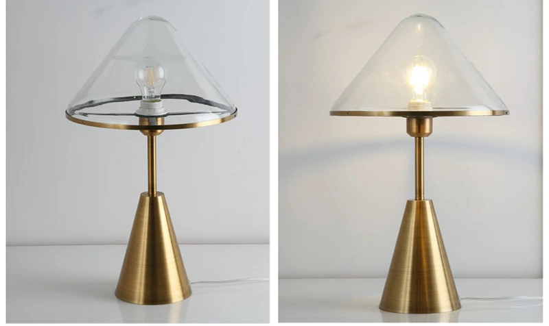 Новейшая Скандинавская настольная лампа стеклянная декоративная E27