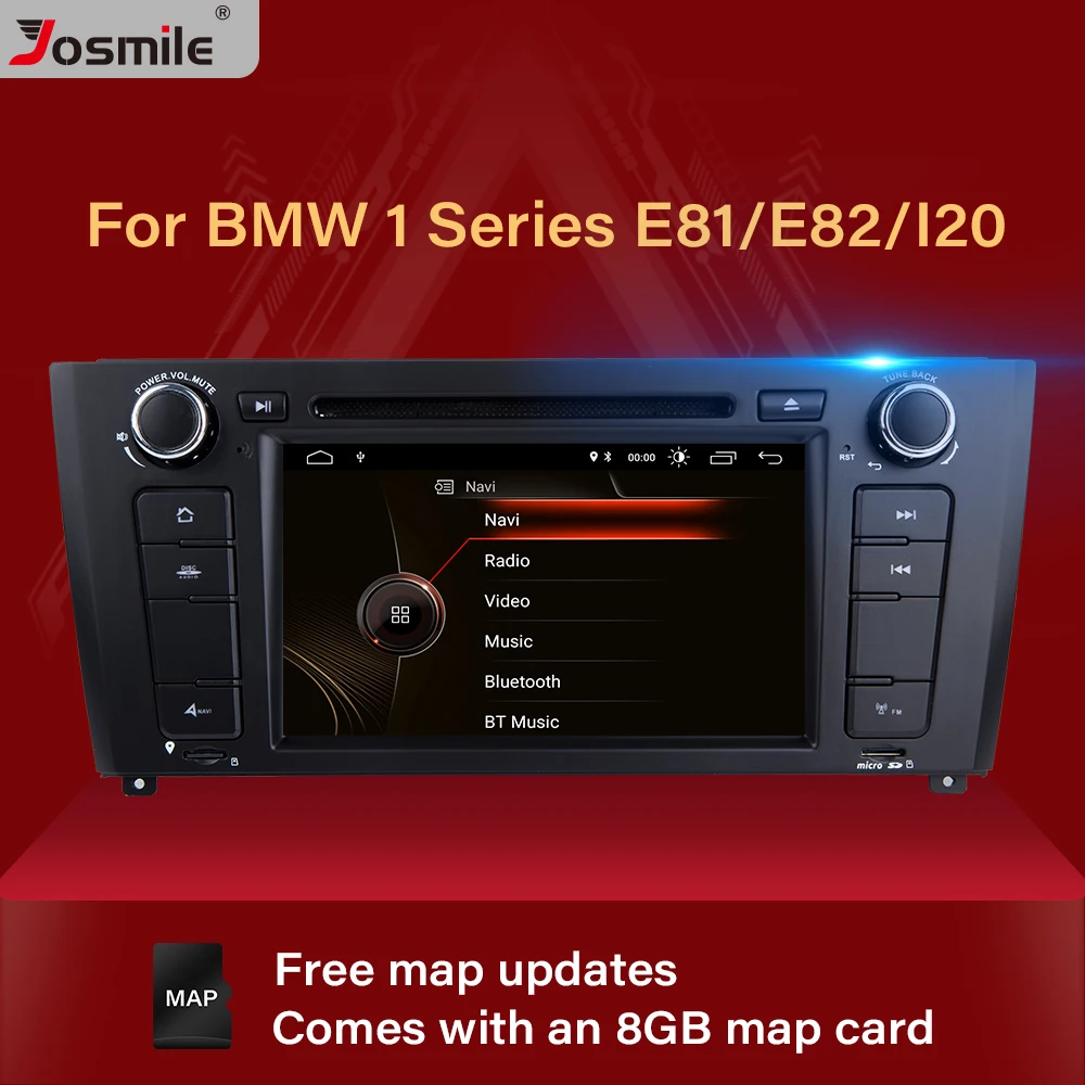 Автомобильный DVD-плеер Josmile 1 Din Авторадио для BMW E87 серии E88 E82 E81 I20 - Цена: 