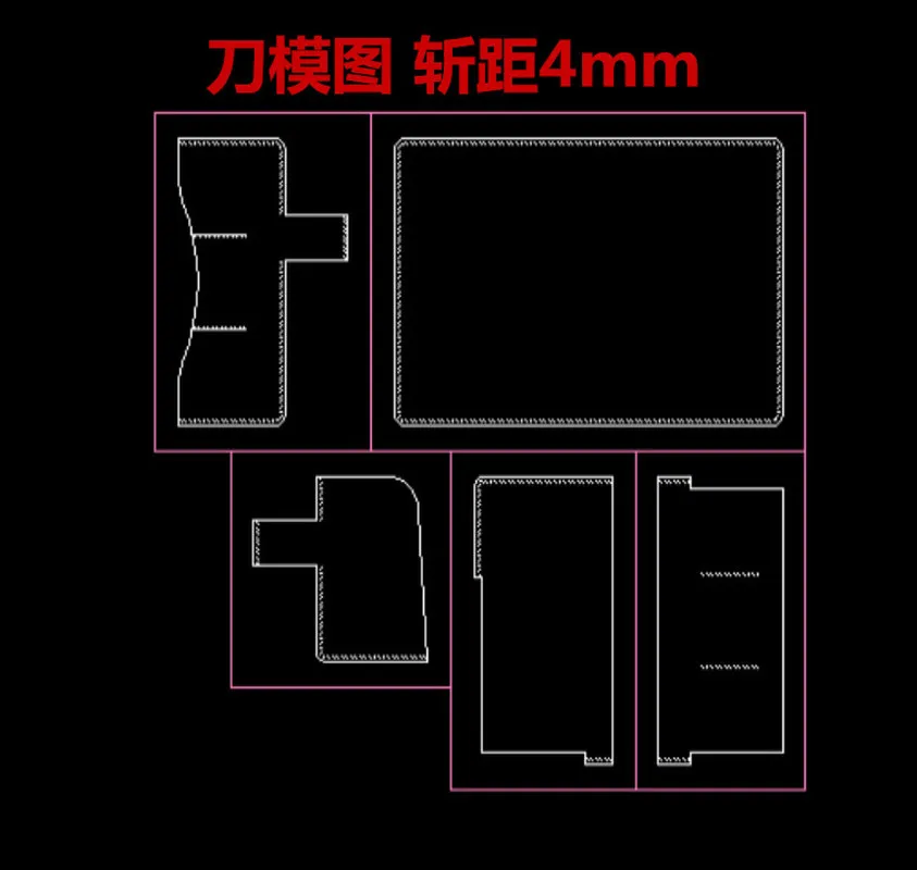 5 шт./компл. японская сталь правило кожа высечки пресс формы Дырокол для DIY бизнес