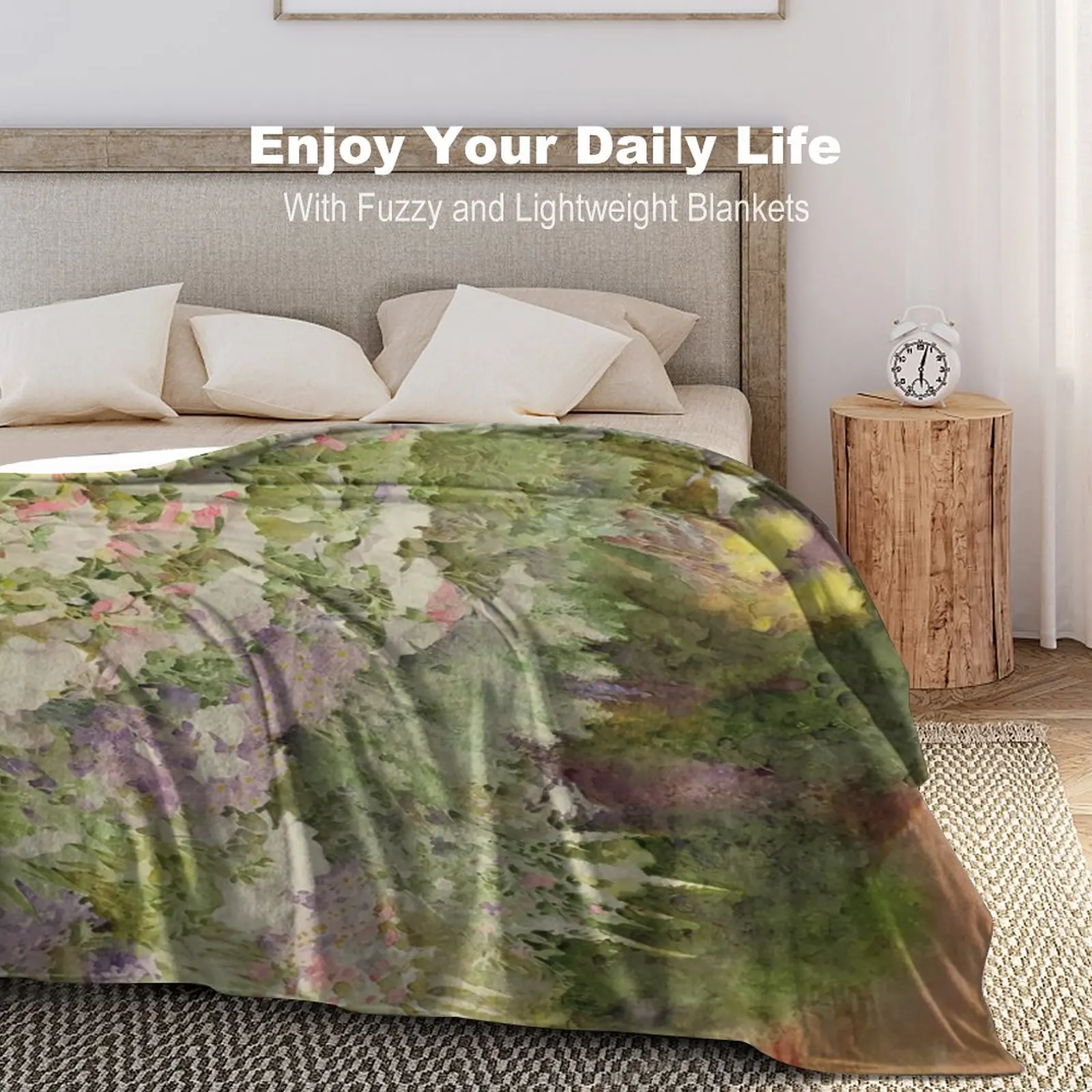 

Lupin Blanket Picnic Soft Blanket Cheap Colorful Fleece Bedspread