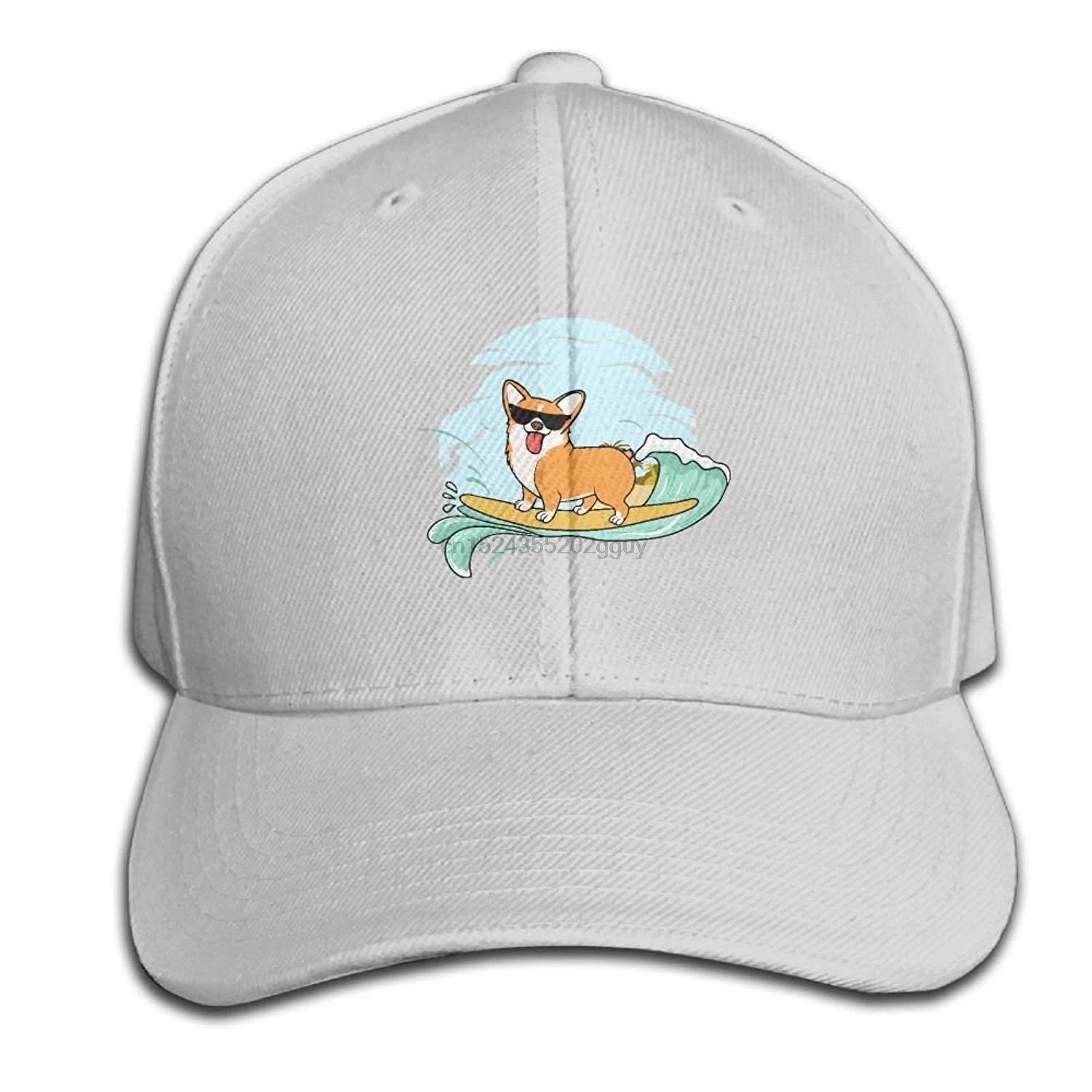 Забавная бейсболка с собакой серфинг корги Снэпбэк Кепка черная головные уборы