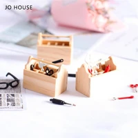 jo house mini wooden tool box 112 16 dollhouse minatures model dollhouse accessories