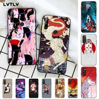 lvtlv japanese style anime fox luxury unique phone cover for huawei honor 8 x 9 10 20 v 30 pro 10 20 lite view 7a 9lite play