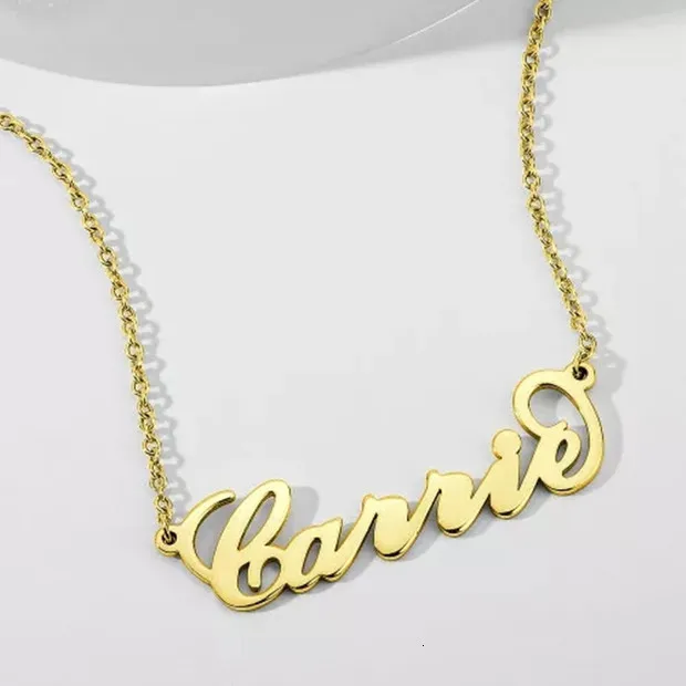 Золотая цепочка из нержавеющей стали, персонализированное детское именное ожерелье, настраиваемый милый Хвост кита, детское именное ожерелье, ювелирное изделие