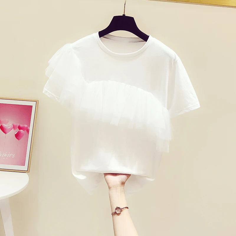 

T shirt Shirt Women Fashion T-Short Sleeve Kpop T- Shirt Men/Women Cotton White