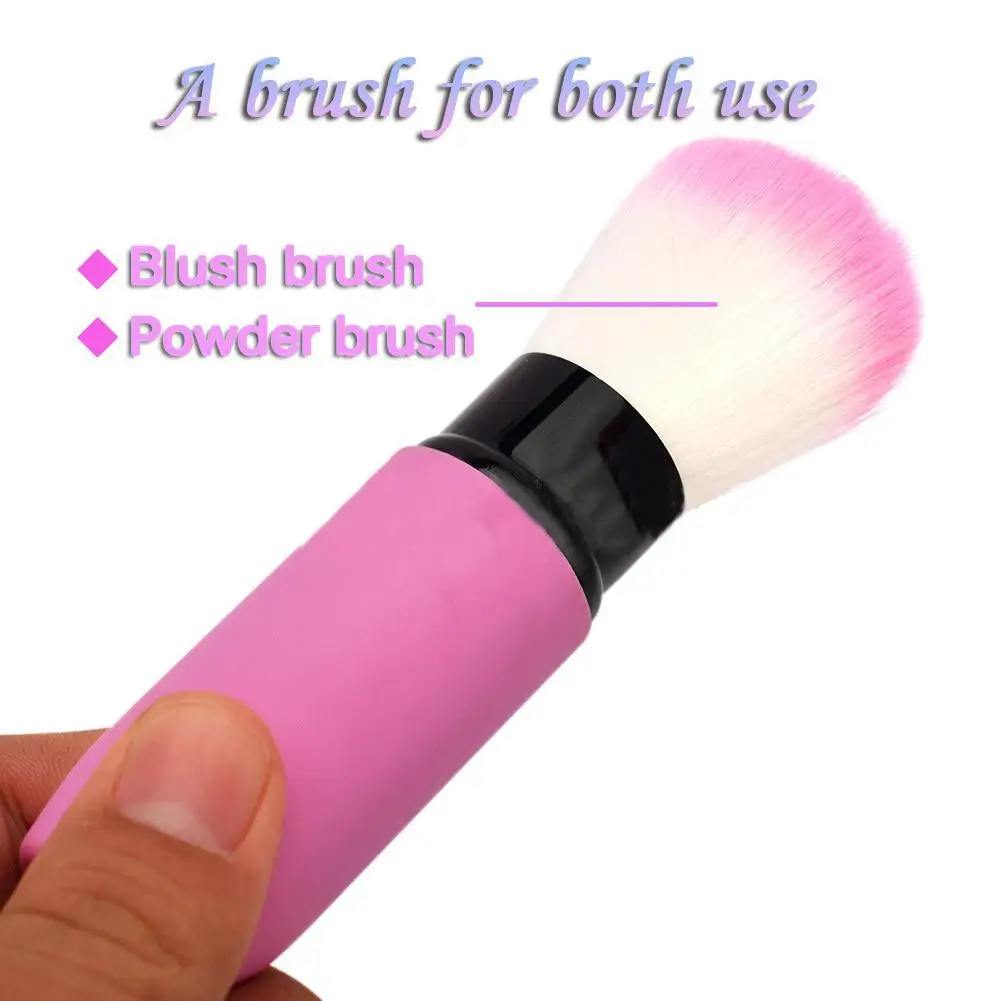 Синий зоопарк тени для век компактная коробка макияжа Рассыпчатая кисть румян