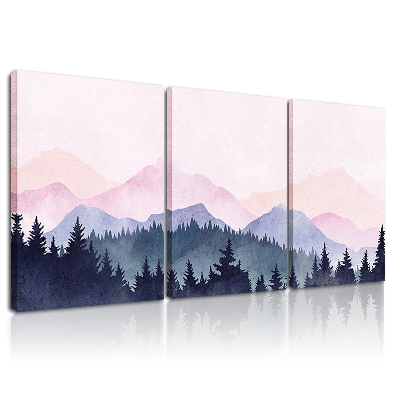 Горный настенный художественный скандинавский постер Картина на холсте