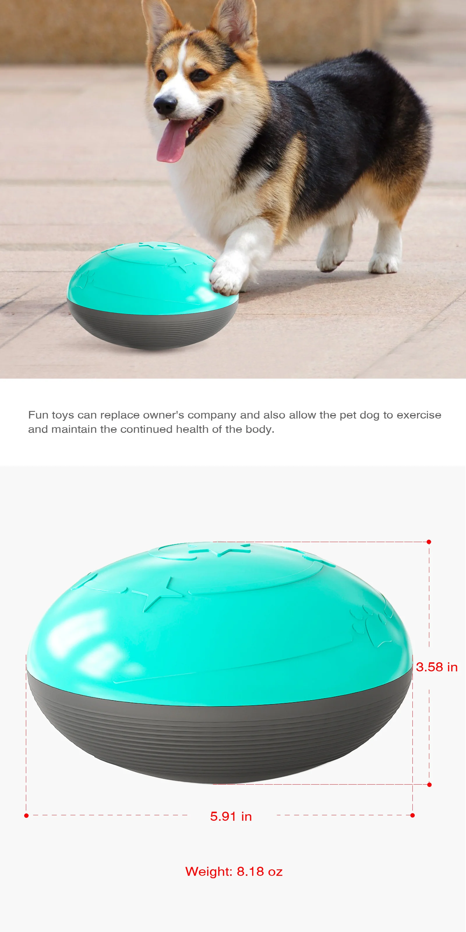 

Funny Puppy Cat Slow Feed Dog Sound Squeaker Toys Dog Pet Squeak Toy Shaking Leakage Food Container Pet Products