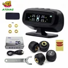 Солнечная энергия TPMS автомобильная система контроля давления в шинах Система автоматической охранной Сигнализации s Предупреждение о давлении в шинах