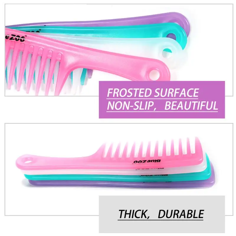 Женская Большая широкая зубная щетка для распутывания волос карамельный цвет