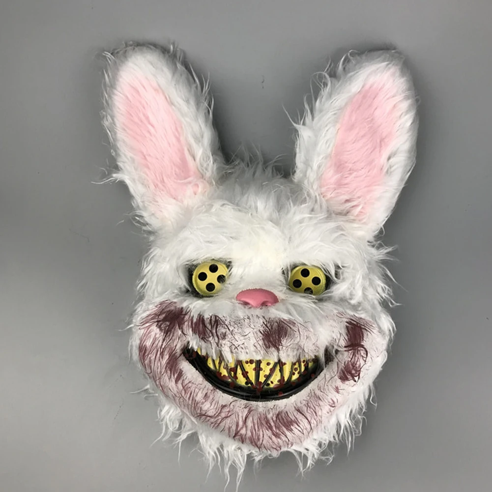 2021 светящиеся маски на Хэллоуин кровавая убийца кролик светодиодный освещение