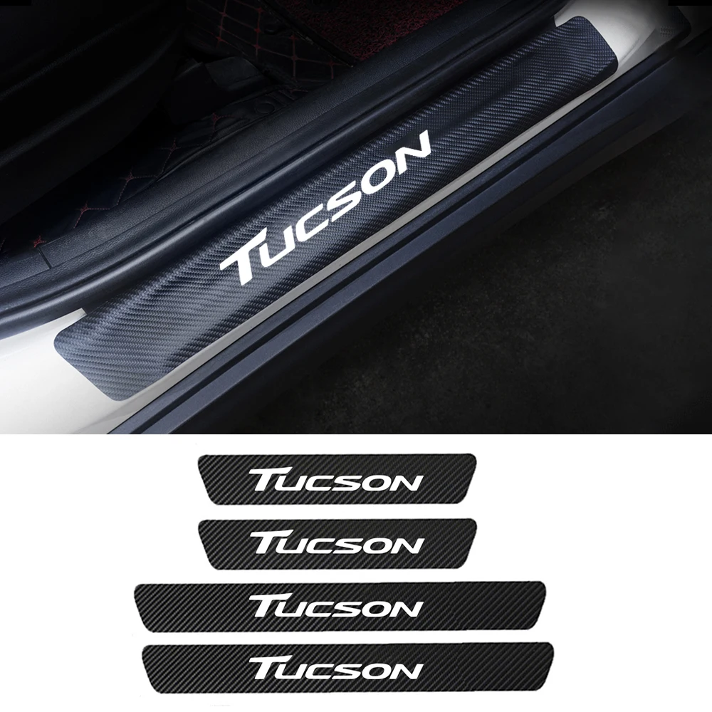 Полиуретановый карбоновый автомобильный порог для Hyundai Tucson Santa Fe акцентная