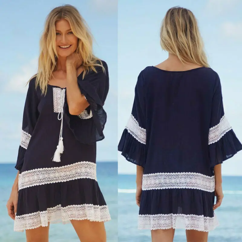 Новый сексуальный женский кружевной вязаный купальный костюм бикини купальник