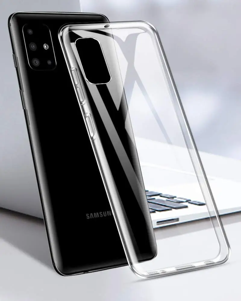 Для Galaxy A51Case Мягкая силиконовая задняя крышка чехол для телефона Samsung A30S A50 A20 A40 A60