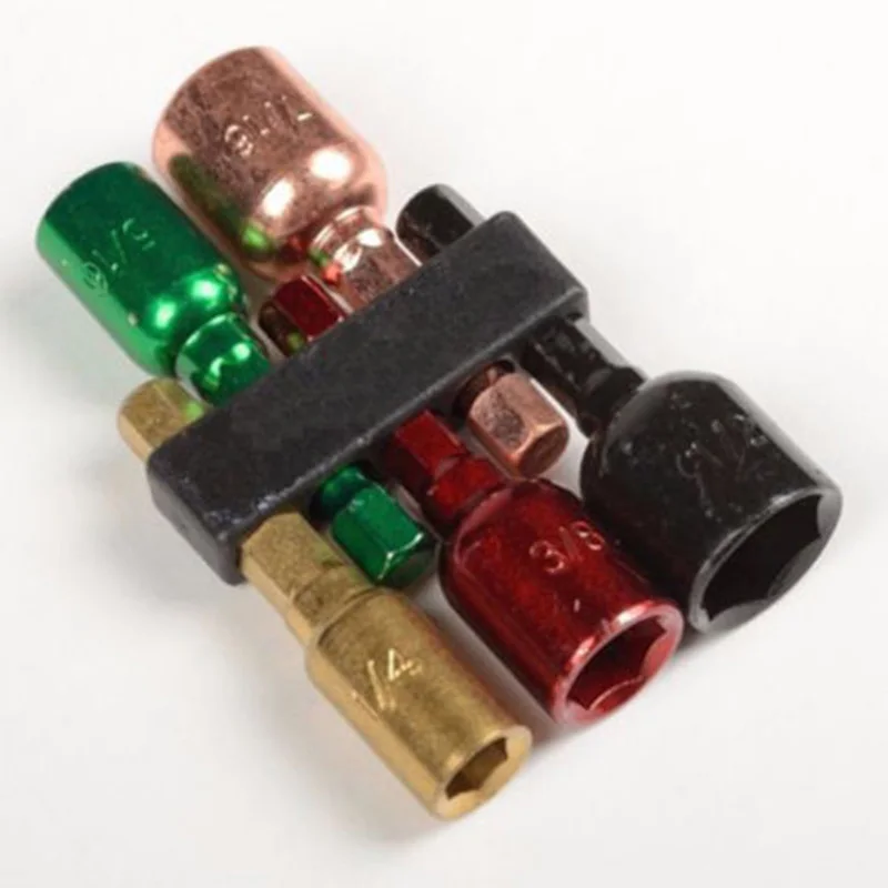 Socket Nut Drivers Set 1/4&quot Shank 5/16&quot 3/8&quot 7/16&quot 1/2&quot Multi sizes 5pcs 48mm Brand New | Инструменты