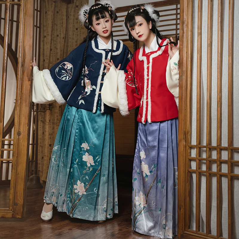 

Chinese New Year Clothes Women Casual Hanfu Fairy Dress Stage Costume Folk Dance Wear Cosplay Costumes Chinese Outfit DL7299