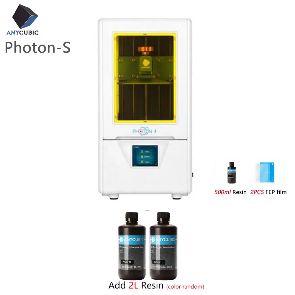Photon S Add 2L ANYCUBIC Photon-S lcd 3d принтер Быстрый срез 405nm матрица УФ-светильник двойной оси Z SLA 3d принтер фотоны Модернизированный УФ-модуль - Цвет: Photon S Add 2L
