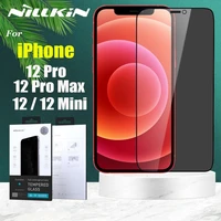 nillkin full coverage anti glare privacy protect fingerprint matte for iphone 12 pro max 12 mini tempered glass screen protector