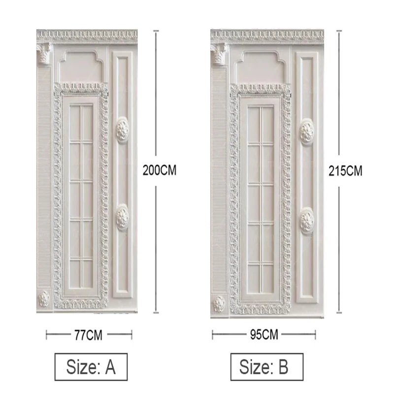 Новинка европейские наклейки на двери с изображением стерео краев настенные ПВХ