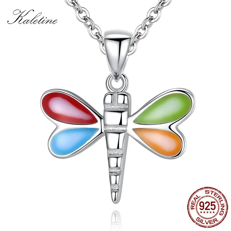 Кулон KALETINE Dragon Fly ожерелье из стерлингового серебра 925 пробы подвеска в виде