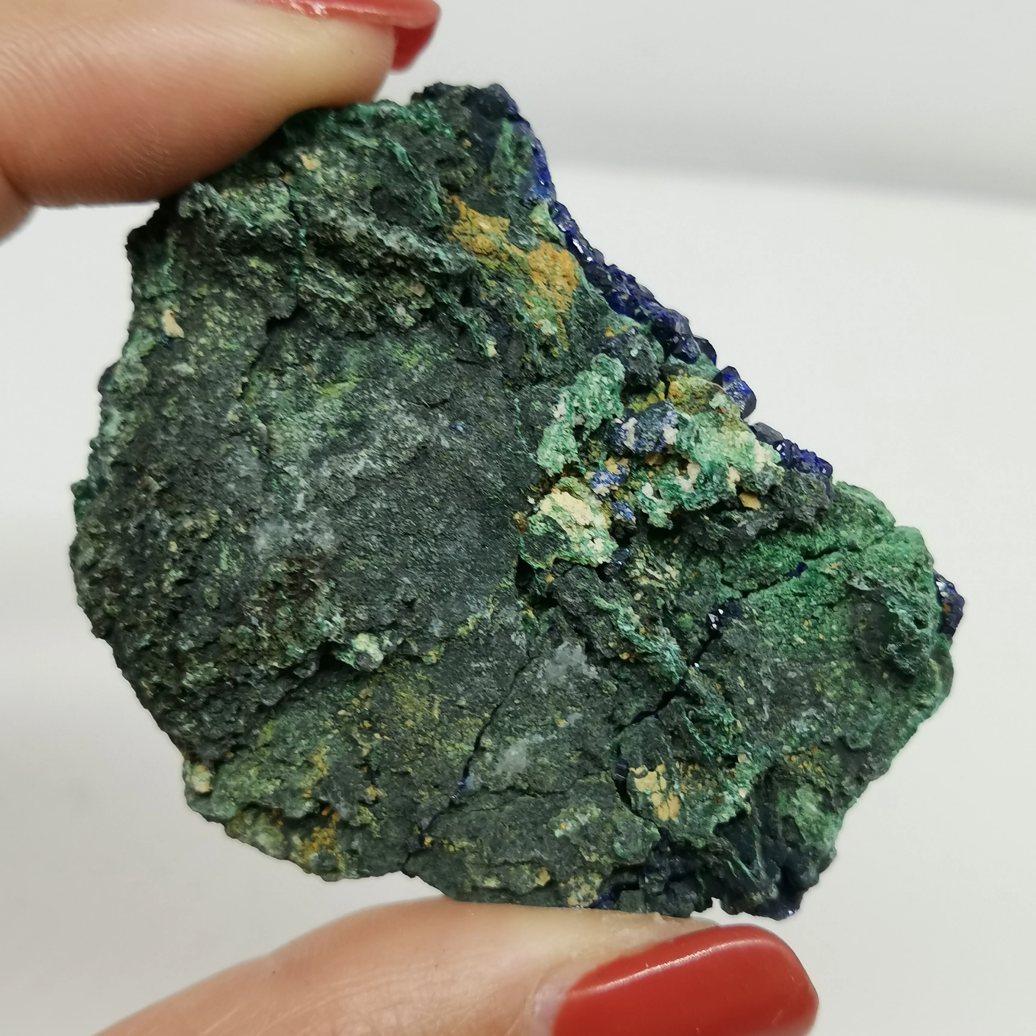 38 г натуральный материал образец azurite геодезический целебный Буле Малахитовый