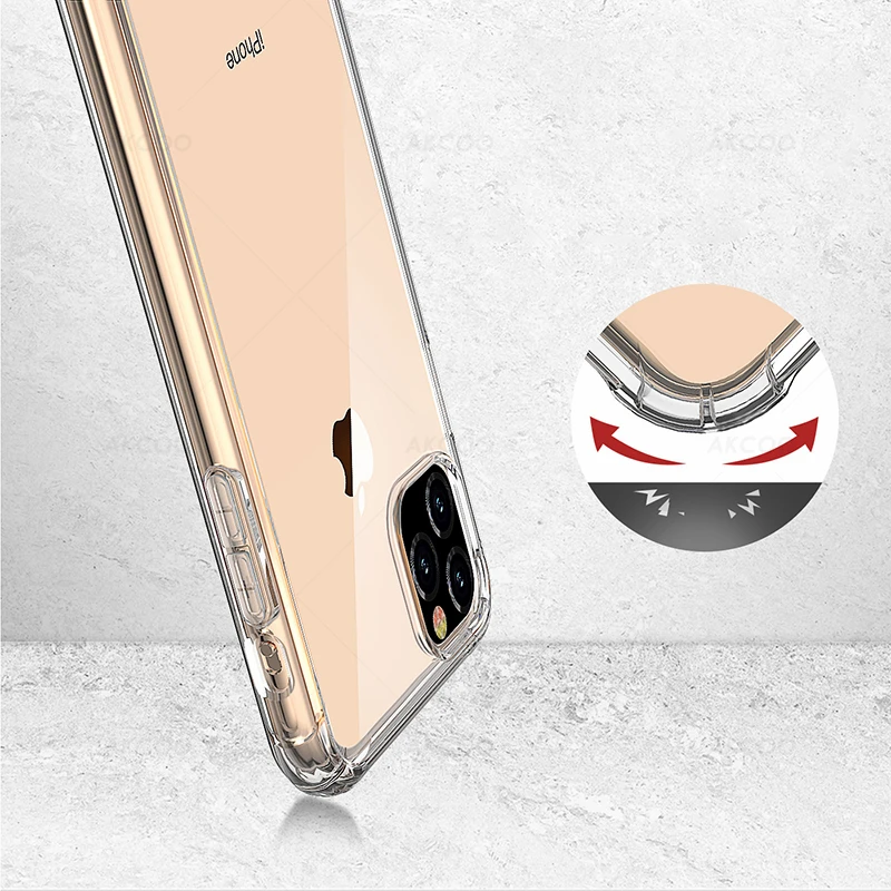 Akcoo мягкие противоударные чехлы для iPhone 11 Pro Max задняя крышка со звуковым