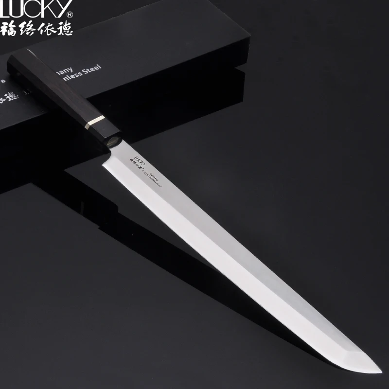 Кухонный нож для суши и сашими 12 дюймов немецкий из нержавеющей стали 1 4116 острые