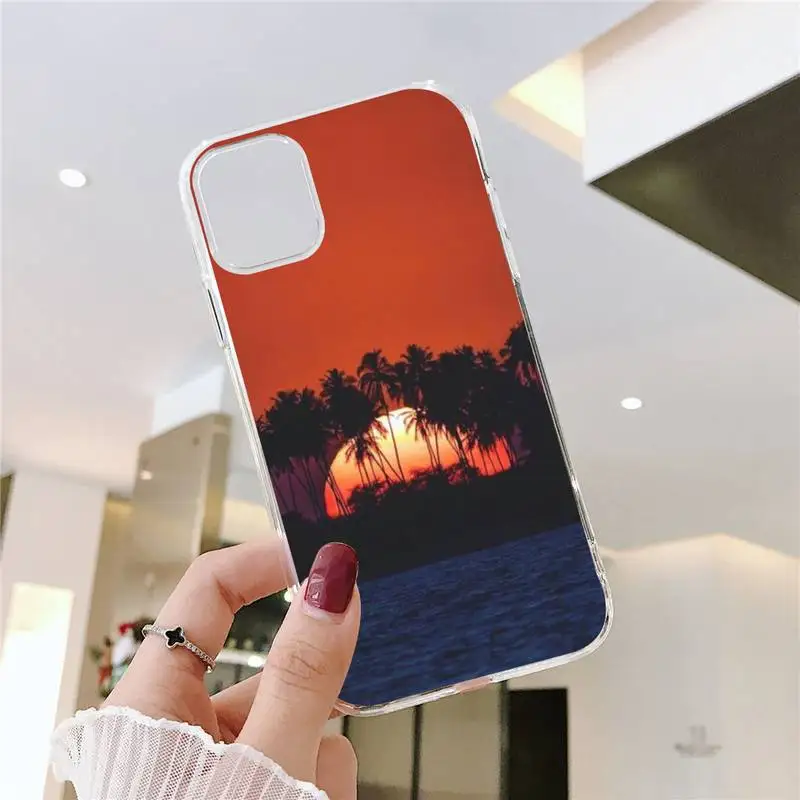 

Street lamp Phone Case Transparent soft For iphone 5 5s 5c se 6 6s 7 8 11 12 plus mini x xs xr pro max