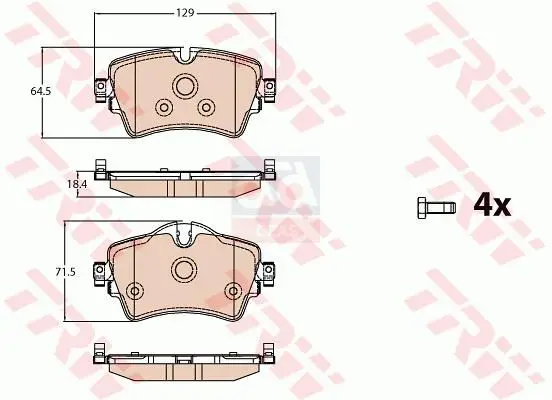 

TRW BRAKE LINING FRONT 13 MINI COOPER-X1 TRW TK