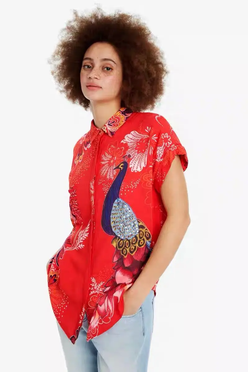 2020 desigual испанская Женская модная новая рубашка Размер: XS XXL| |