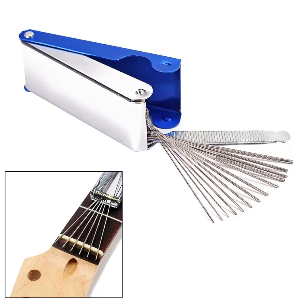 

Portable DIY Guitar Repair Tools Box Guitar Nut Slotting File Saw Rods Slot Filing Set Luthier Replacement Guitarra Accessories