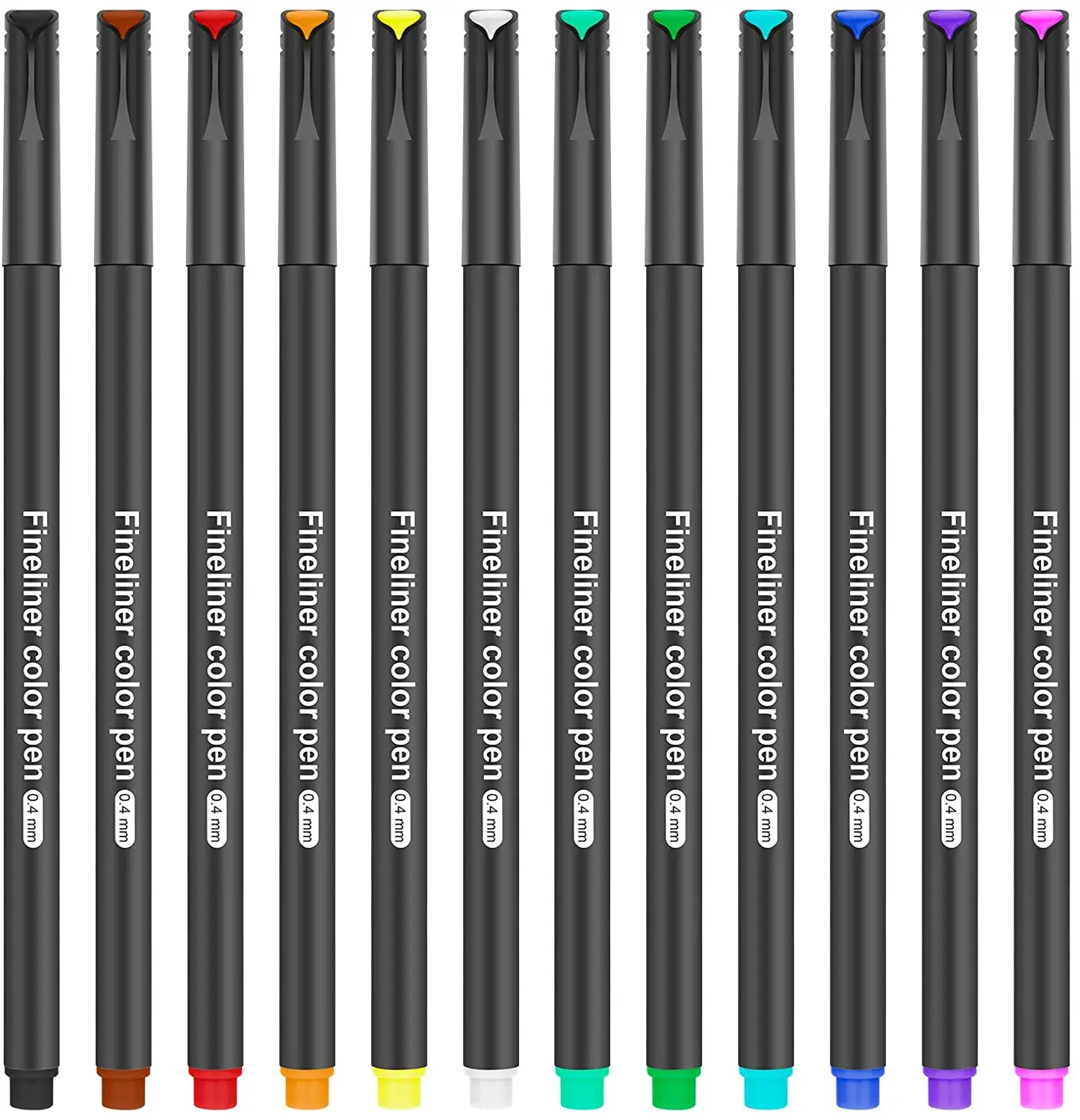

12 PCS Fineliner Colored Fineliner Pens Fine Tip Pens Fine Point Pens Planner Pens for Writing Note Journaling Coloring Drawing