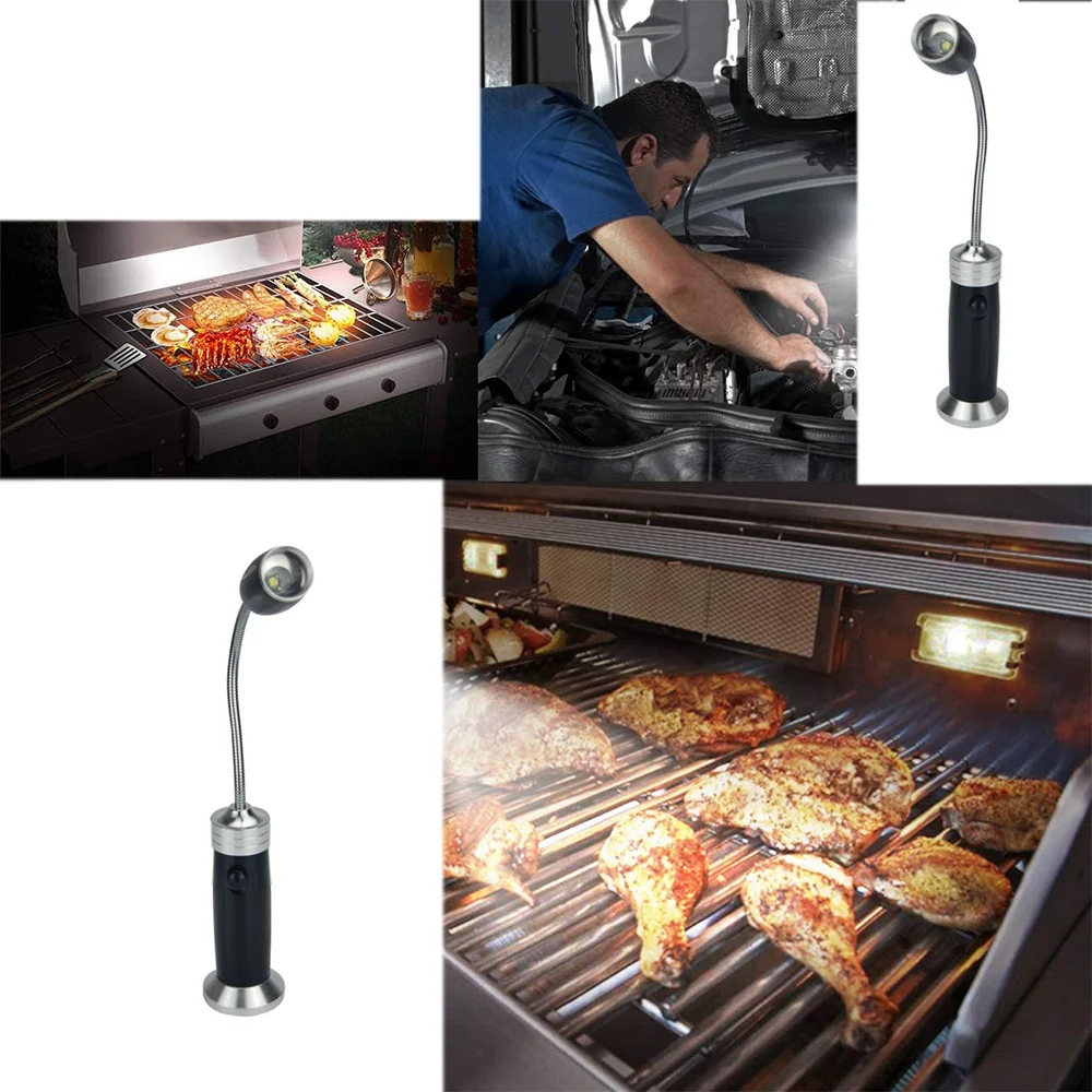 

2 Pcs Barbecue Lamp, LED Adjustable Barbecue Lighting in, for Barbecue, Camping & Workshop, EU Plug