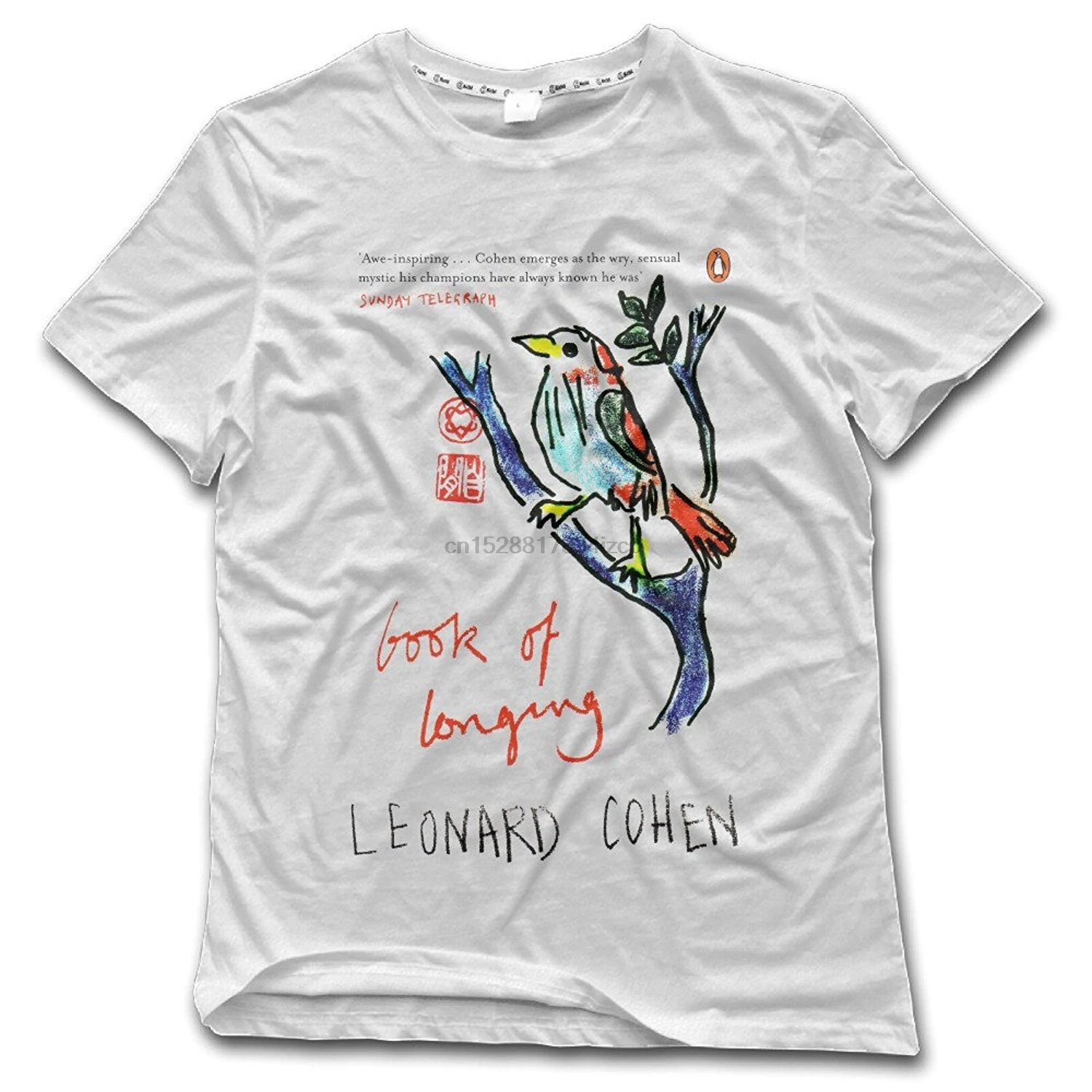 2019 модные Летний стиль Для Мужчин Книга томления Леонард Коэн платье рубашки с