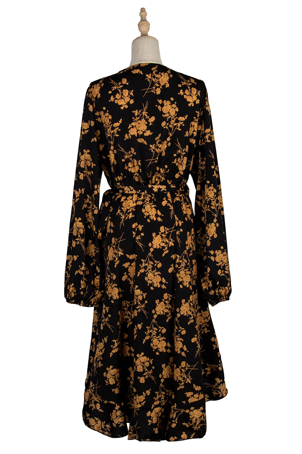 

Autumn African Dresses for Women 2021 New Robe Long Dress Floral Print Bazin Vestidos Dashiki Party African Clothes Puff Sleeve