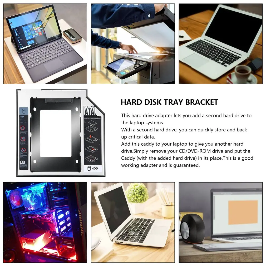 CHIPAL корпус жесткого диска 2nd HDD Caddy 9 5 мм SATA 3 0 2 ''HD SSD Чехол Коробка для ноутбука
